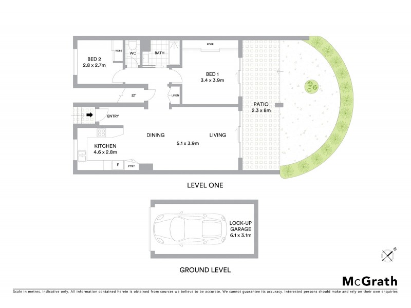 9/119 Moray Street, New Farm QLD 4005 Floorplan