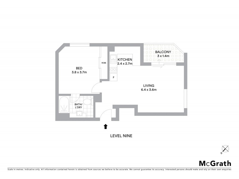901/160 Roma Street, Brisbane City QLD 4000 Floorplan