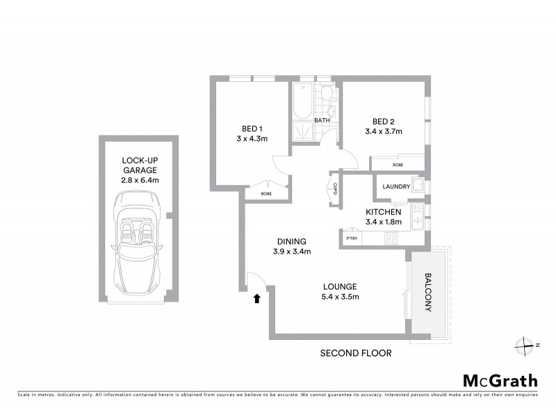 15/4 Greenwood Place, Freshwater NSW 2096 Floorplan