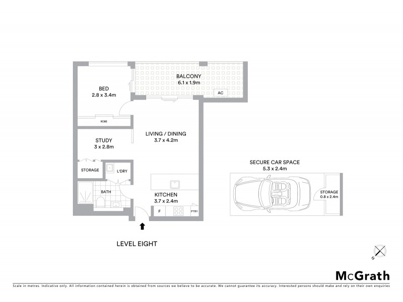 803B/41 Belmore Street, Ryde NSW 2112 Floorplan