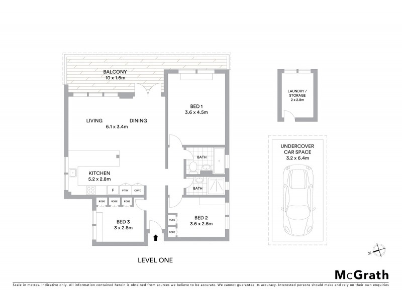 1/61 Old Barrenjoey Road, Avalon Beach NSW 2107 Floorplan