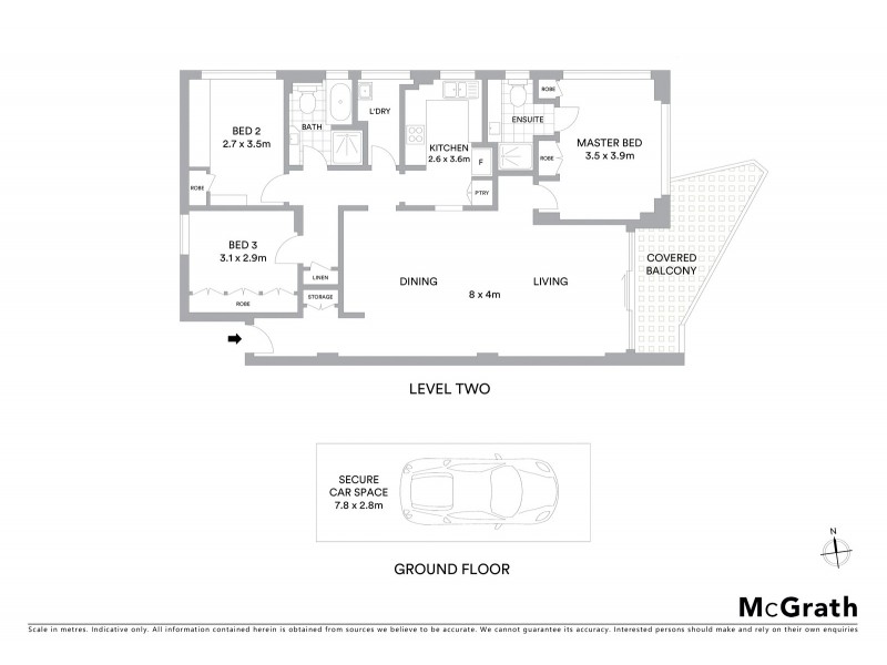 4/33 Malvern Avenue, Manly NSW 2095 Floorplan