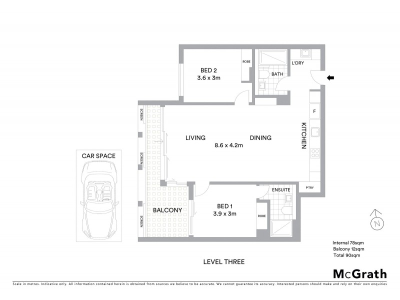 305/21 Belgrave Street, Manly NSW 2095 Floorplan