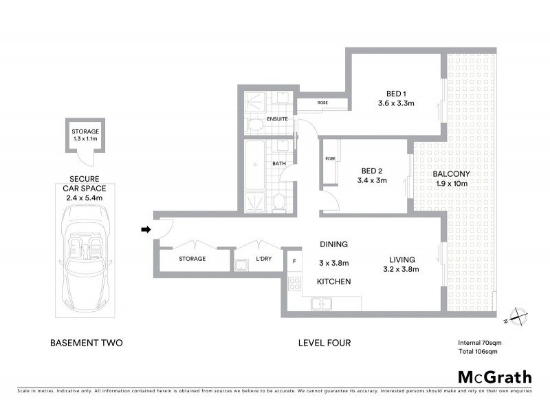 36/7 Porter Street, Ryde NSW 2112 Floorplan