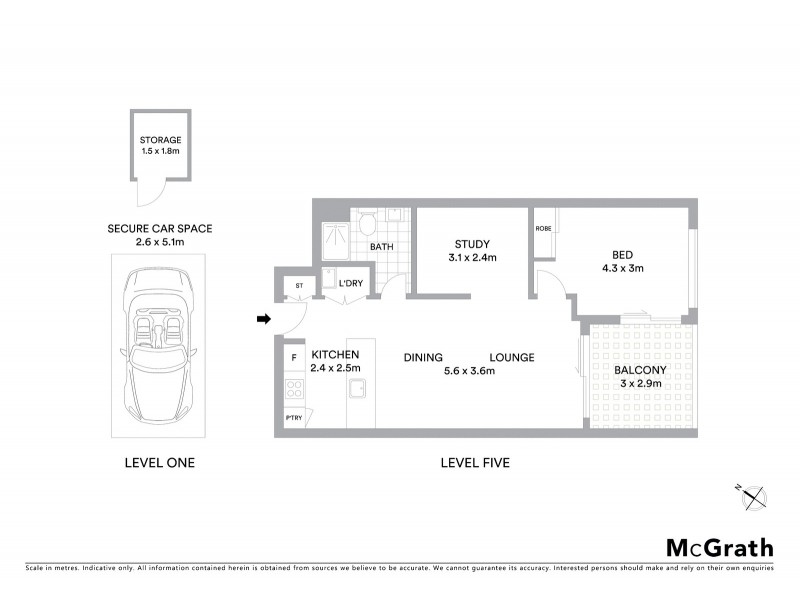 E502/41 Belmore Street, Ryde NSW 2112 Floorplan