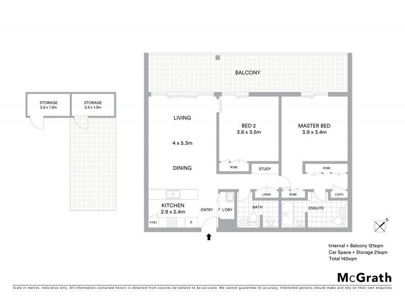 603S/1 Lardelli Drive, Ryde NSW 2112 Floorplan