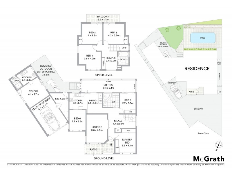 6 Arana Close, Georges Hall NSW 2198 Floorplan