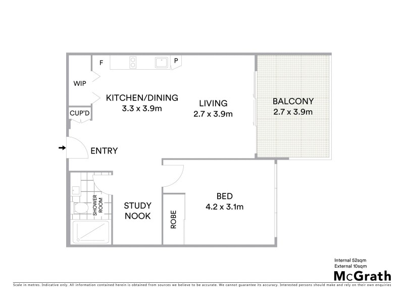 710/5 East Street, Rockhampton City QLD 4700 Floorplan