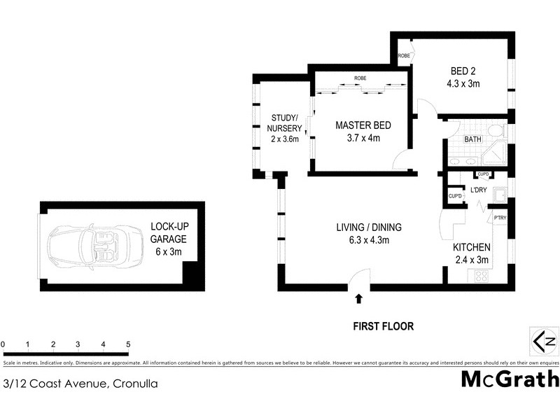 3/12 Coast Avenue, Cronulla NSW 2230 Floorplan