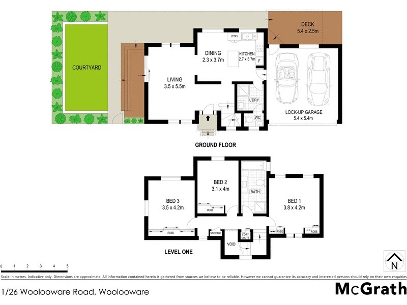 1/26 Woolooware Road, Woolooware NSW 2230 Floorplan