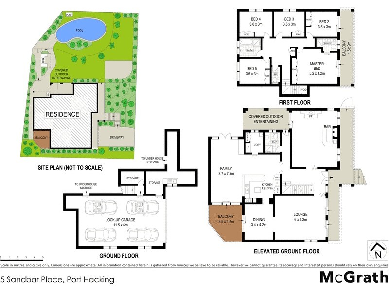 5 Sandbar Place, Port Hacking NSW 2229 Floorplan