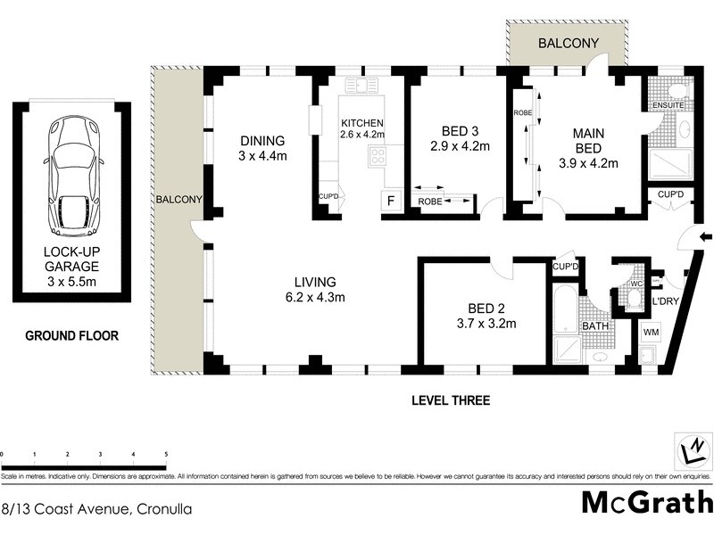 8/13 Coast Avenue, Cronulla NSW 2230 Floorplan
