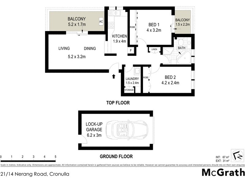 21/14 Nerang Road, Cronulla NSW 2230 Floorplan
