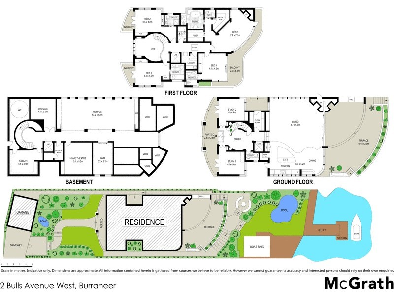 2 Bulls Avenue West, Burraneer NSW 2230 Floorplan