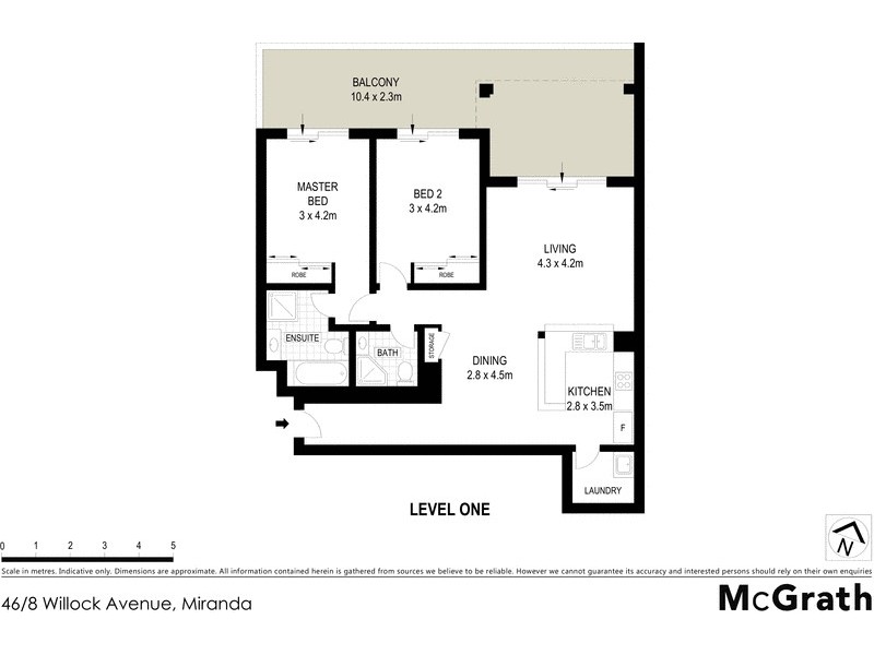 46/8 Willock Avenue, Miranda NSW 2228 Floorplan