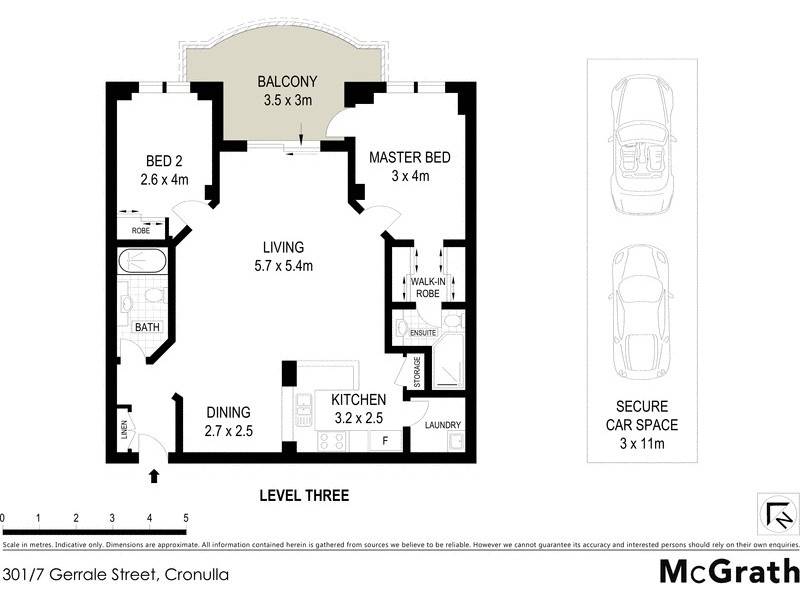 301/7 Gerrale Street, Cronulla NSW 2230 Floorplan