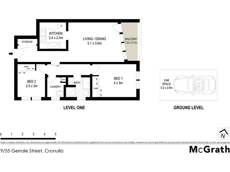 9/55 Gerrale Street, Cronulla NSW 2230 Floorplan
