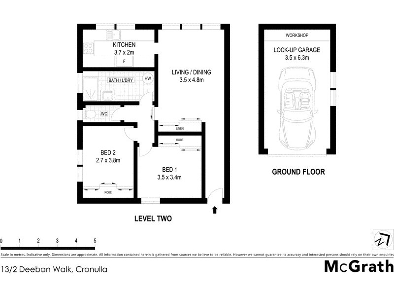 13/2 Deeban Walk, Cronulla NSW 2230 Floorplan