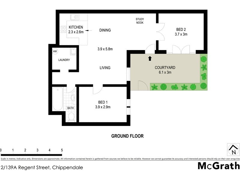 2/139A Regent Street, Chippendale NSW 2008 Floorplan