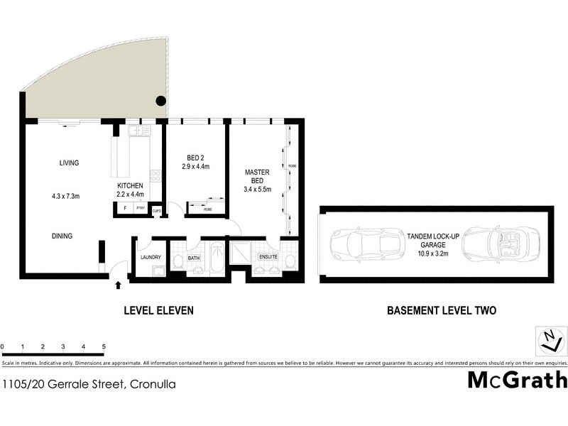 1105/20 Gerrale Street, Cronulla NSW 2230 Floorplan