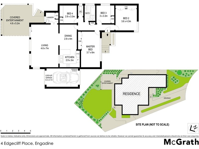4 Edgecliff Place, Engadine NSW 2233 Floorplan