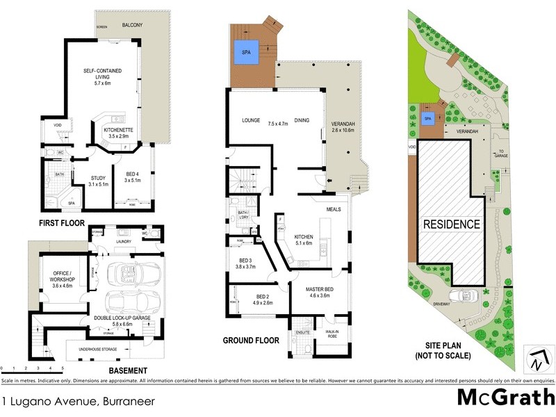 1 Lugano Avenue, Burraneer NSW 2230 Floorplan