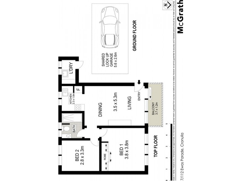 7/112 Ewos Parade, Cronulla NSW 2230 Floorplan