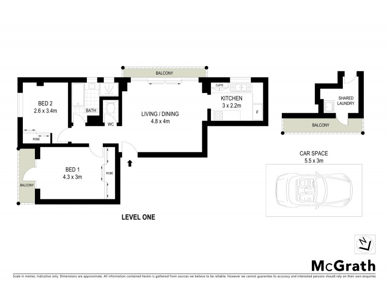 102/21 Coast Avenue, Cronulla NSW 2230 Floorplan