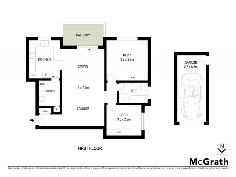 1/15 Burke Road, Cronulla NSW 2230 Floorplan