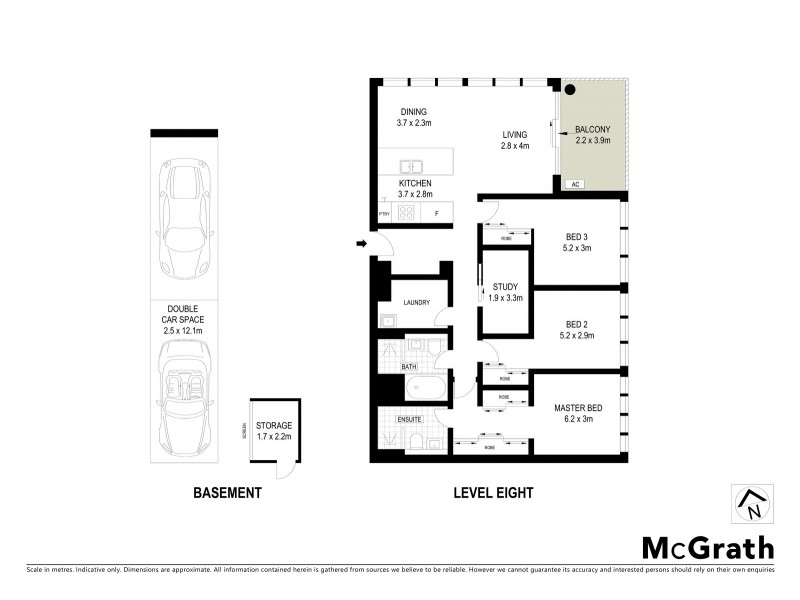 802/1 Foreshore Boulevard, Woolooware NSW 2230 Floorplan