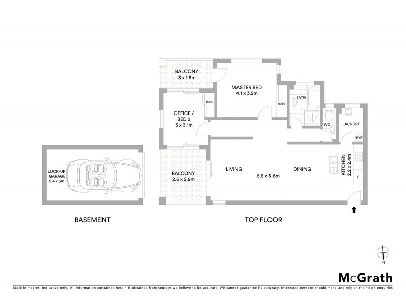 18/50 The Grand Parade, Sutherland NSW 2232 Floorplan