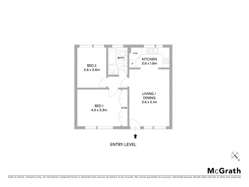 2/36 Nicholson Parade, Cronulla NSW 2230 Floorplan