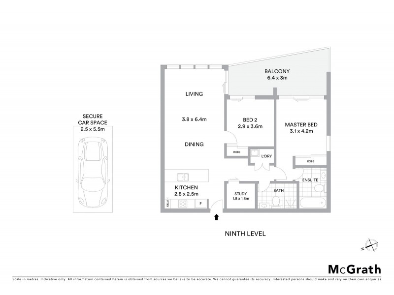 904/1 Foreshore Boulevarde, Woolooware NSW 2230 Floorplan
