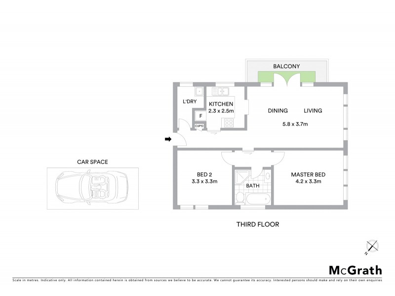 9/1 Ozone Street, Cronulla NSW 2230 Floorplan