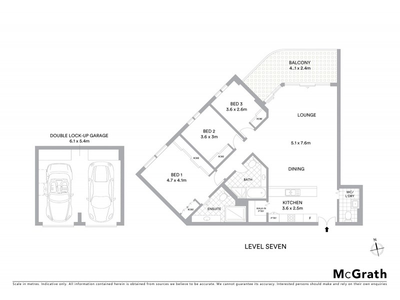 55C/1 McDonald Street, Cronulla NSW 2230 Floorplan
