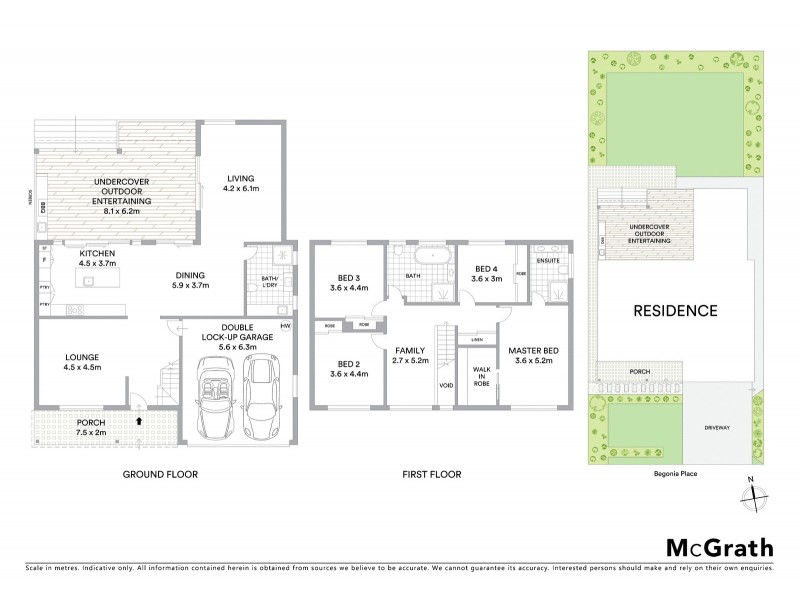 5 Begonia Place, Woolooware NSW 2230 Floorplan