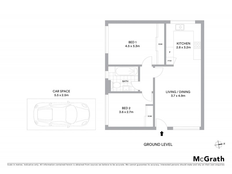 1/5 Caronia Avenue, Cronulla NSW 2230 Floorplan
