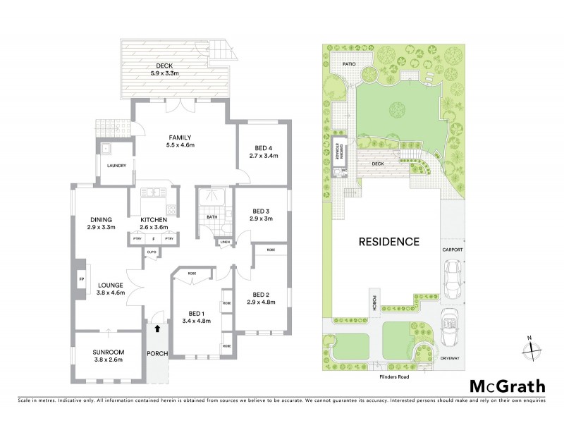 63 Flinders Road, Woolooware NSW 2230 Floorplan