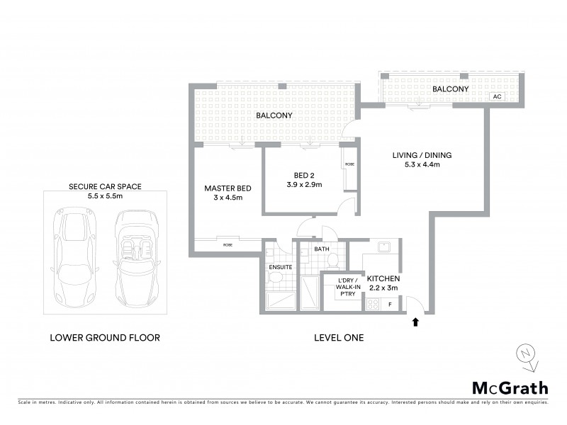 22/52 President Avenue, Caringbah NSW 2229 Floorplan