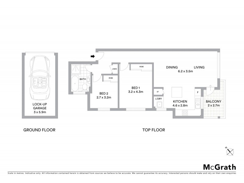 12/9 Clyde Avenue, Cronulla NSW 2230 Floorplan