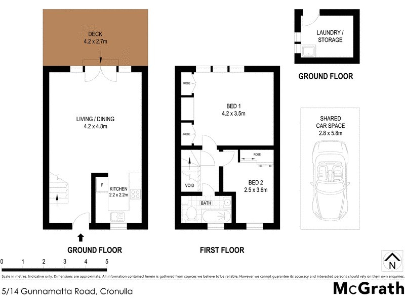 5/14 Gunnamatta Road, Cronulla NSW 2230 Floorplan