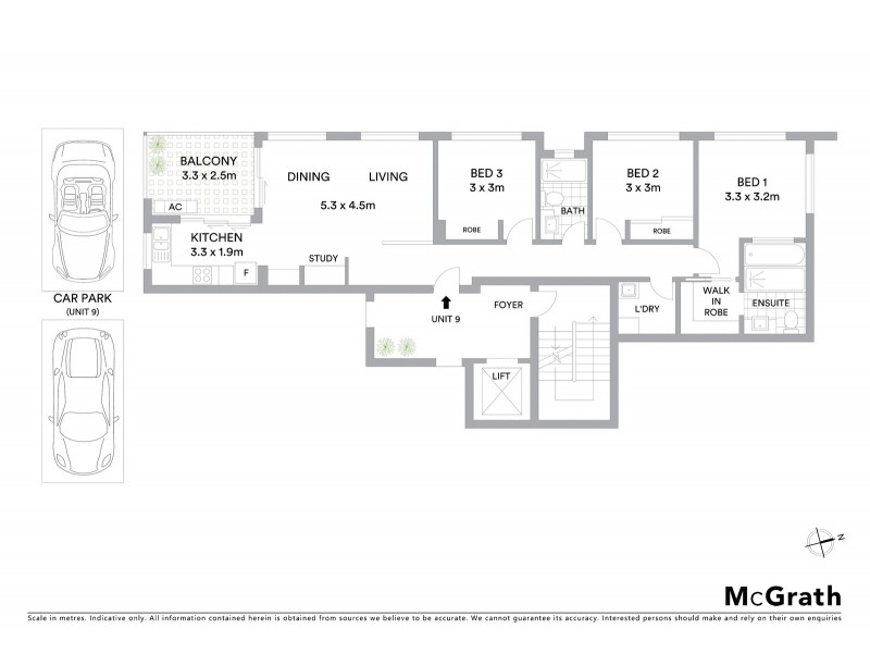 9/42 Ashby Street, Fairfield QLD 4103 Floorplan