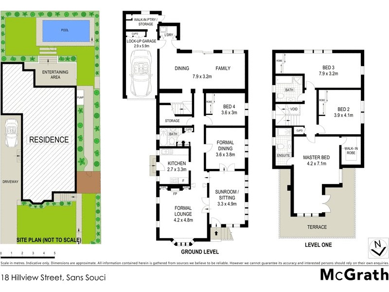 18 Hillview Street, Sans Souci NSW 2219 Floorplan