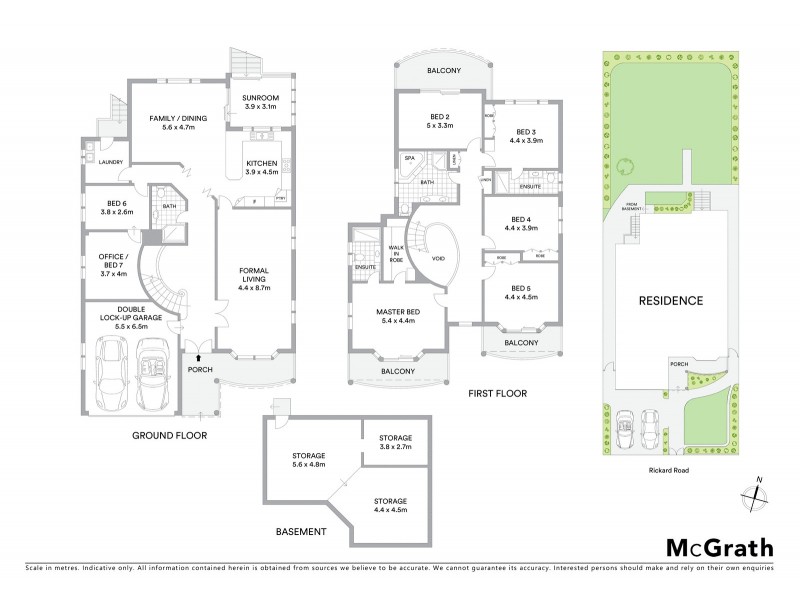 7 Rickard Road, South Hurstville NSW 2221 Floorplan