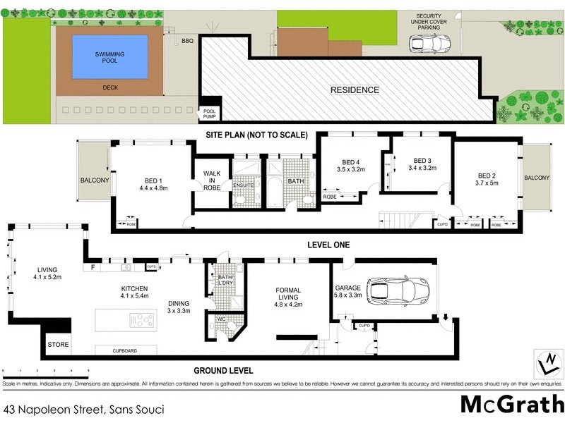 43 Napoleon Street, Sans Souci NSW 2219 Floorplan