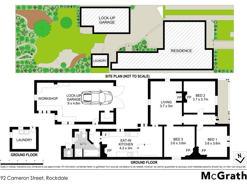 92 Cameron Street, Rockdale NSW 2216 Floorplan