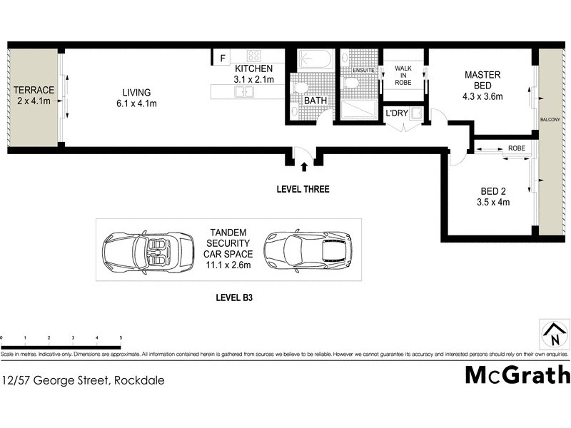 12/57 George Street, Rockdale NSW 2216 Floorplan