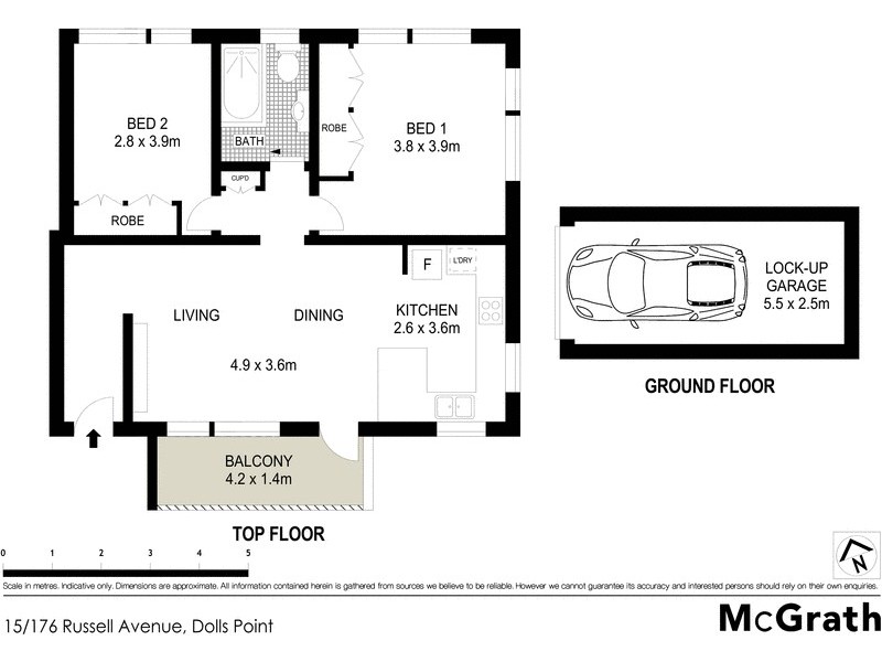 15/176 Russell Avenue, Dolls Point NSW 2219 Floorplan
