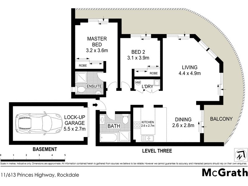 11/613 Princes Highway, Rockdale NSW 2216 Floorplan