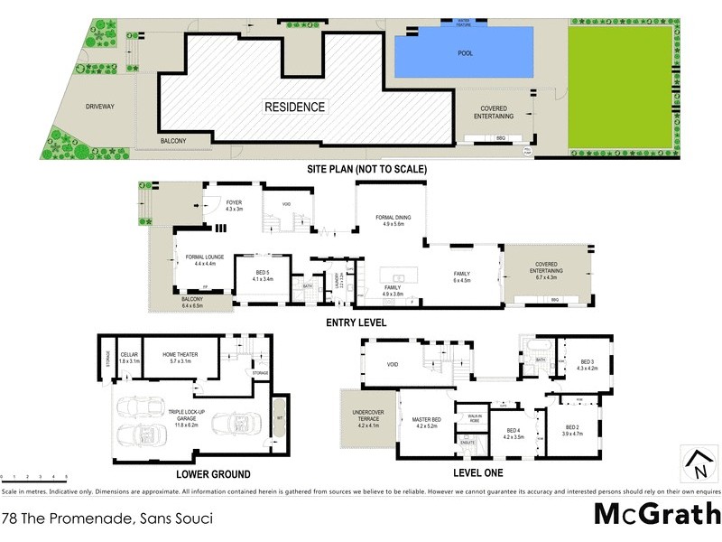 78 The Promenade, Sans Souci NSW 2219 Floorplan